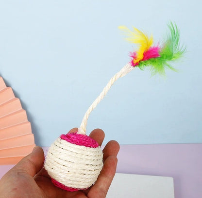 Katzenspielball – zum Kratzen & Spielen