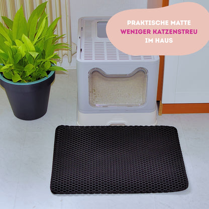 Katzenstreu Matte - Wabenstruktur