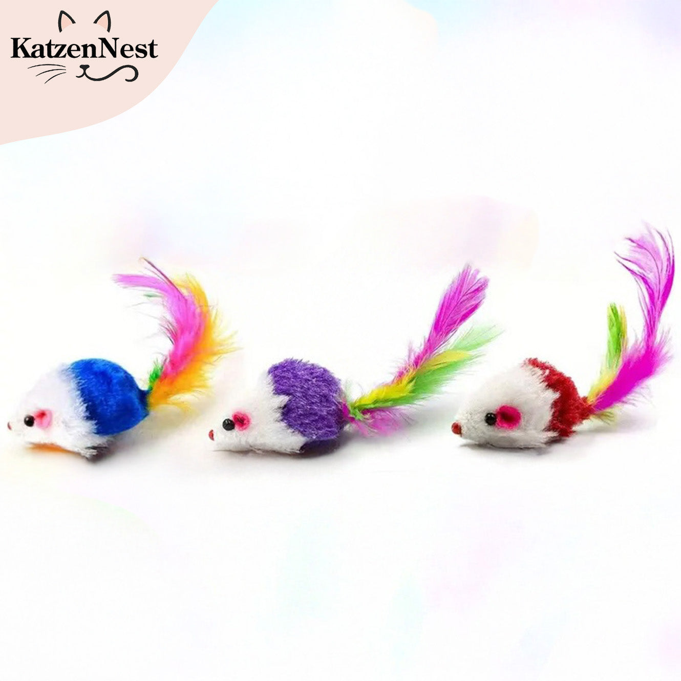 Mäuseset für Katzen – geräuschvoll & mit Katzenminze